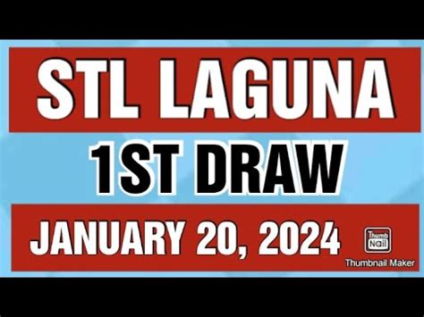 stl drawn|stl laguna result today.